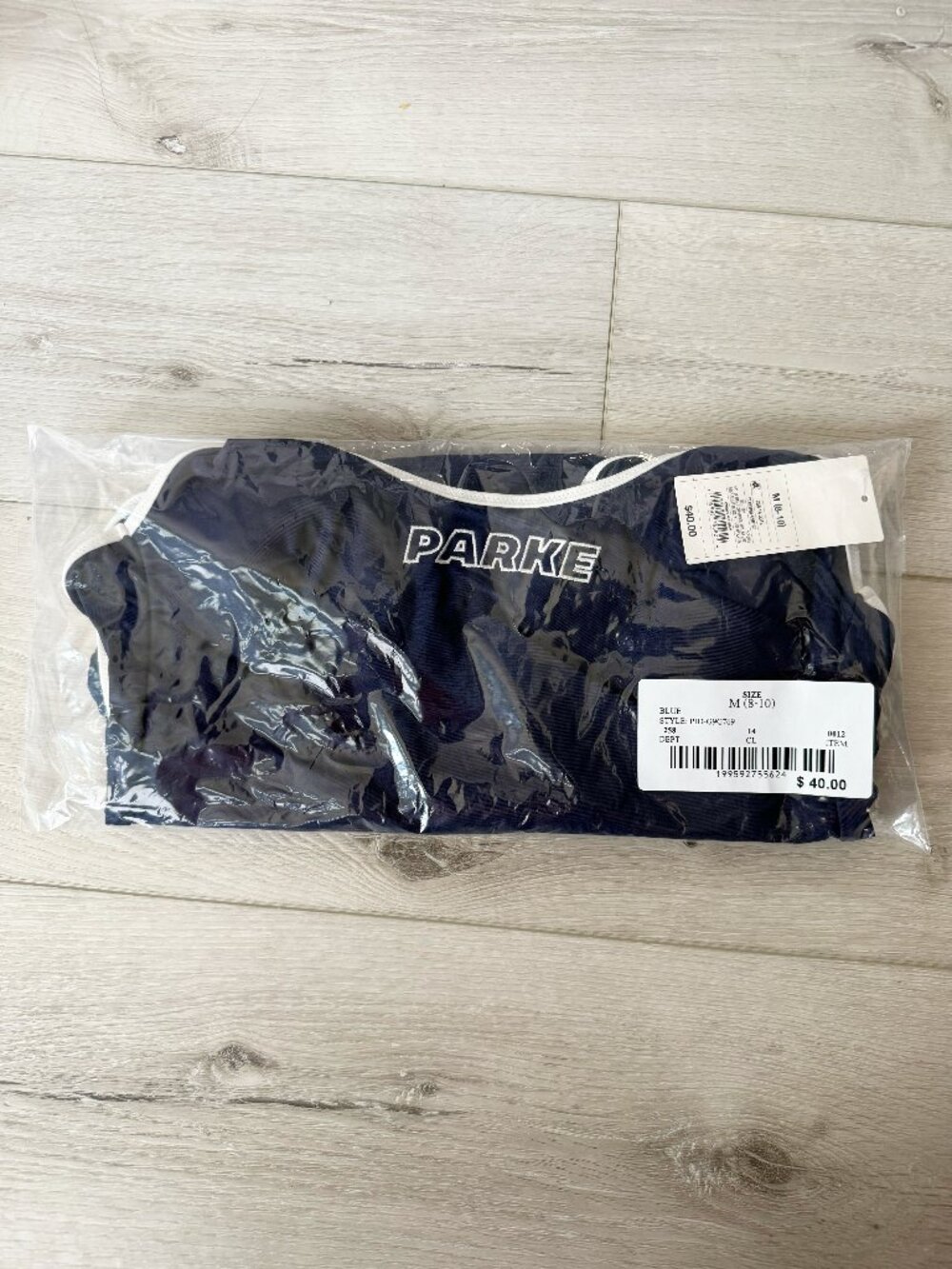 Women's 90s One Piece Swimsuit - Parke x Target Navy Blue M